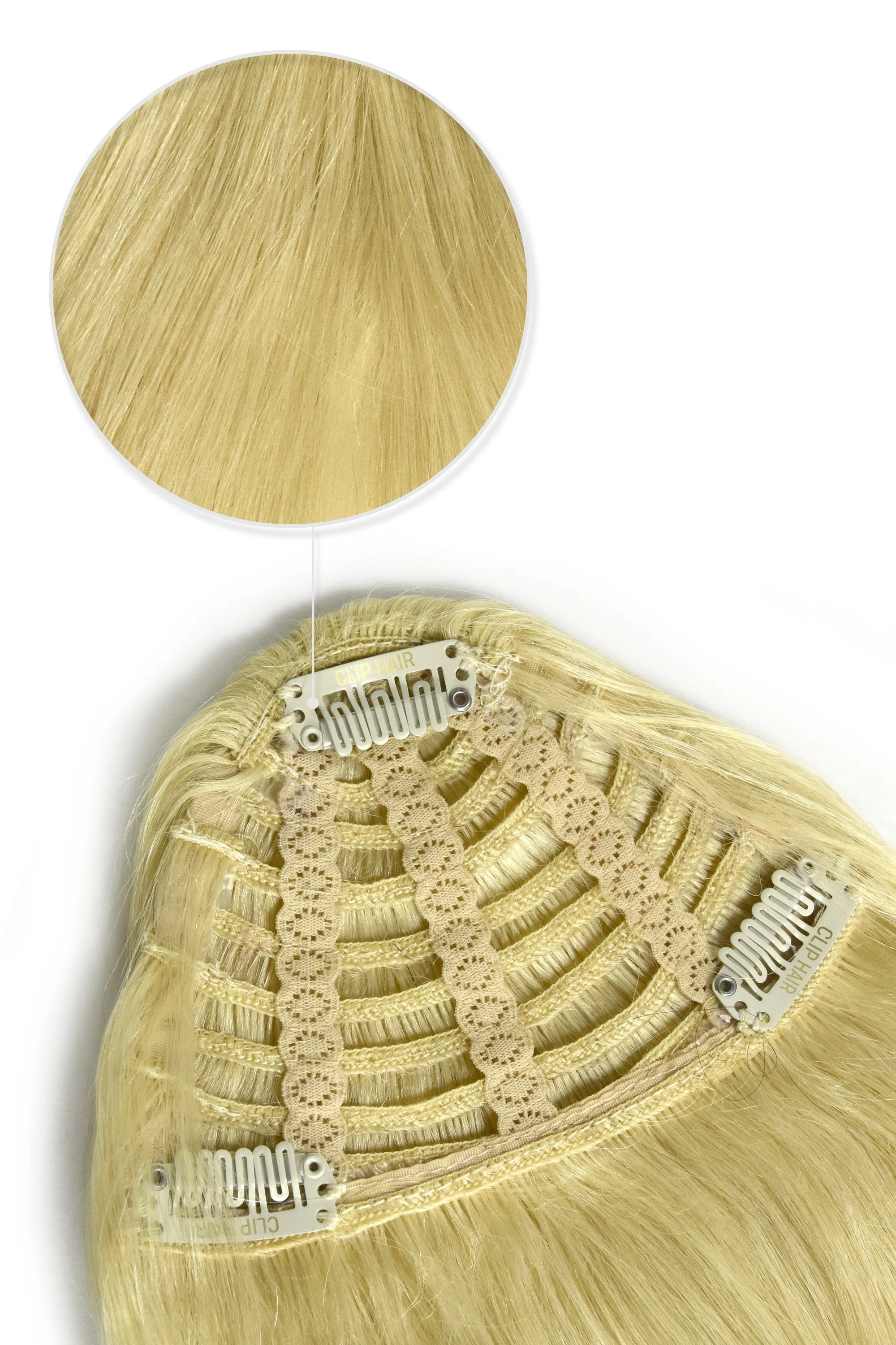 Bleach Blonde Clip In Fringe (#613) - Image 3