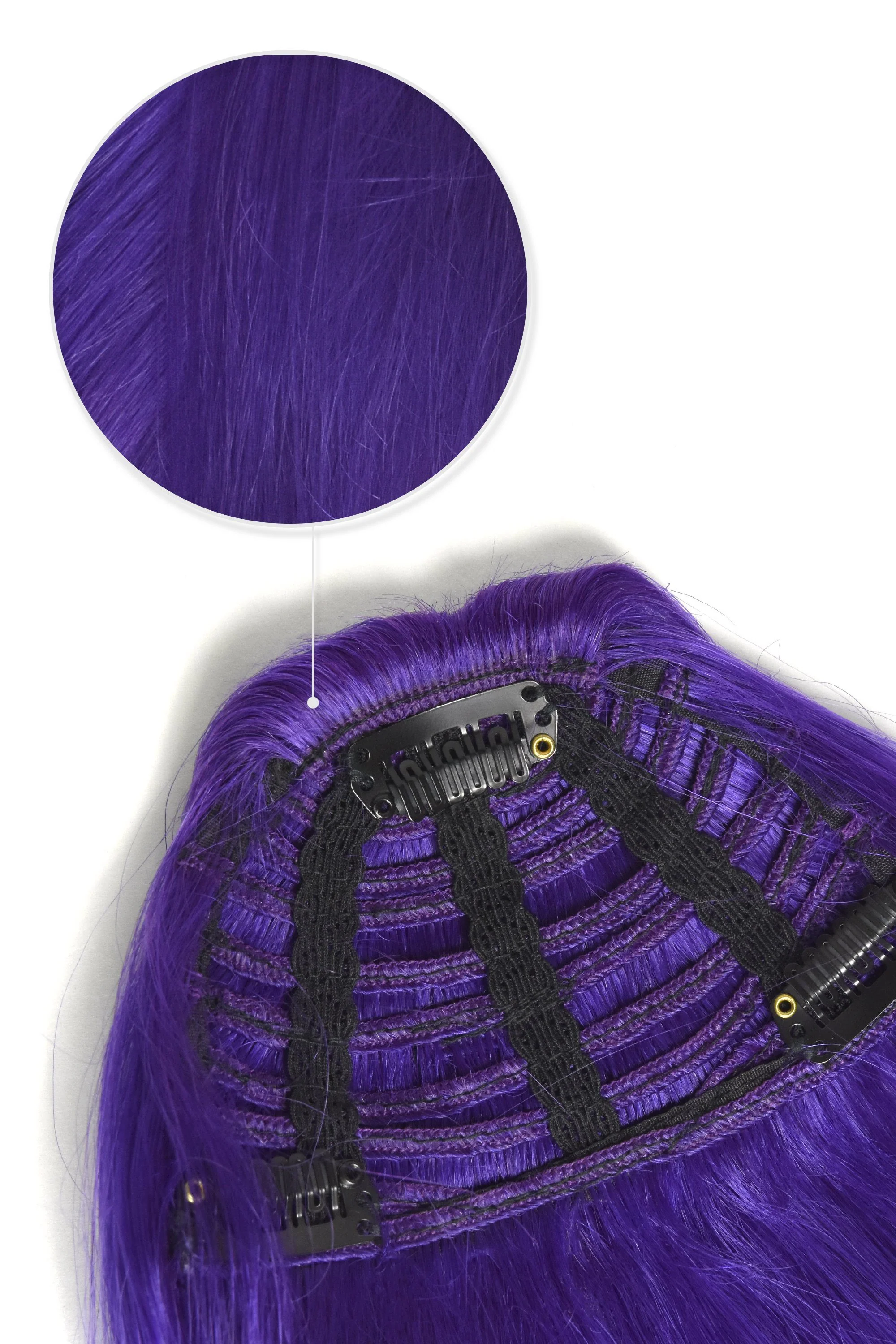 Purple Clip In Fringe - Image 3