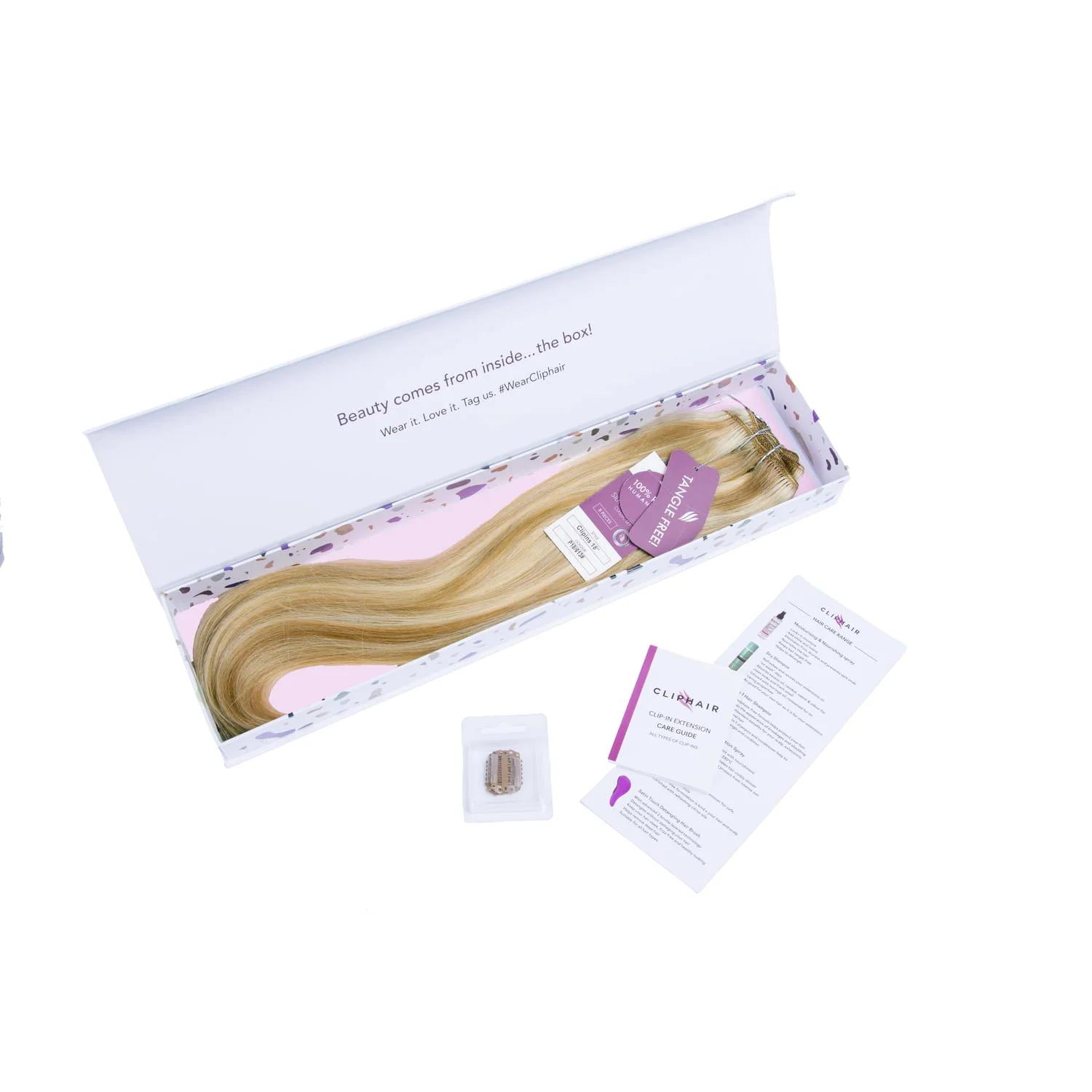 Full Head Remy Clip in Human Hair Extensions - Biscuit Blondey (#18/613) - Image 5