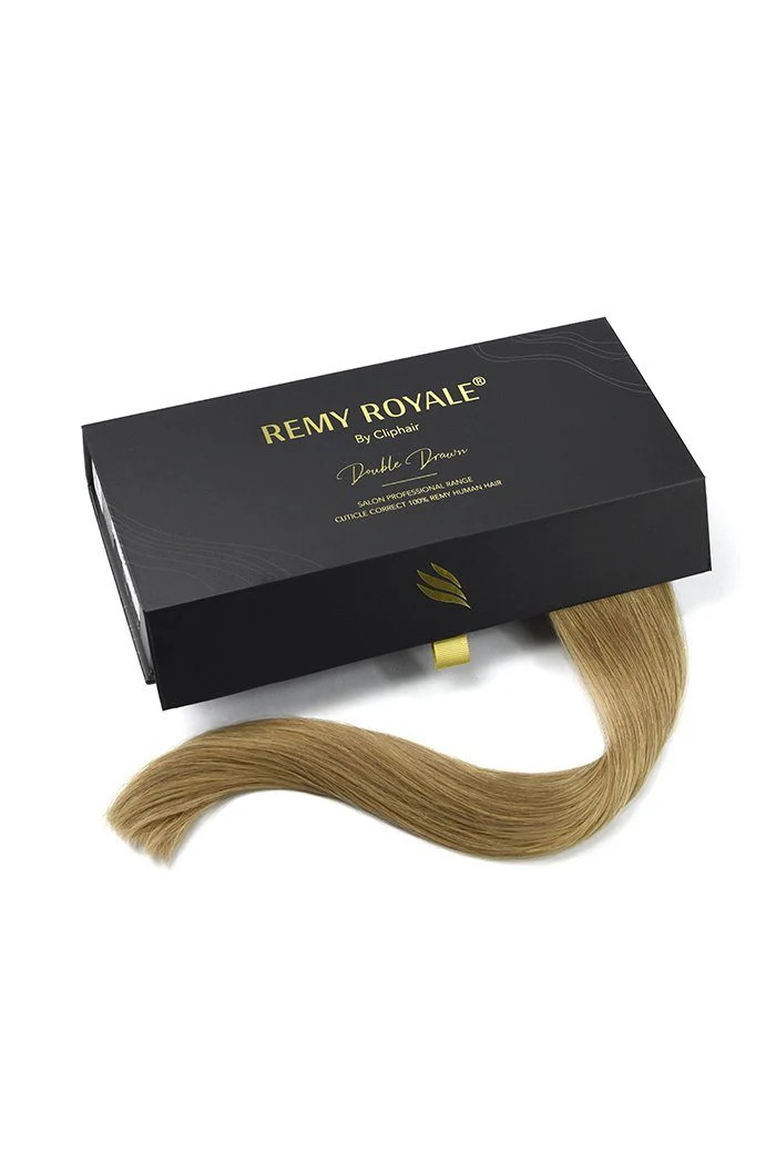 Lightest Brown (#18) Nano Ring Hair Extensions - Image 3
