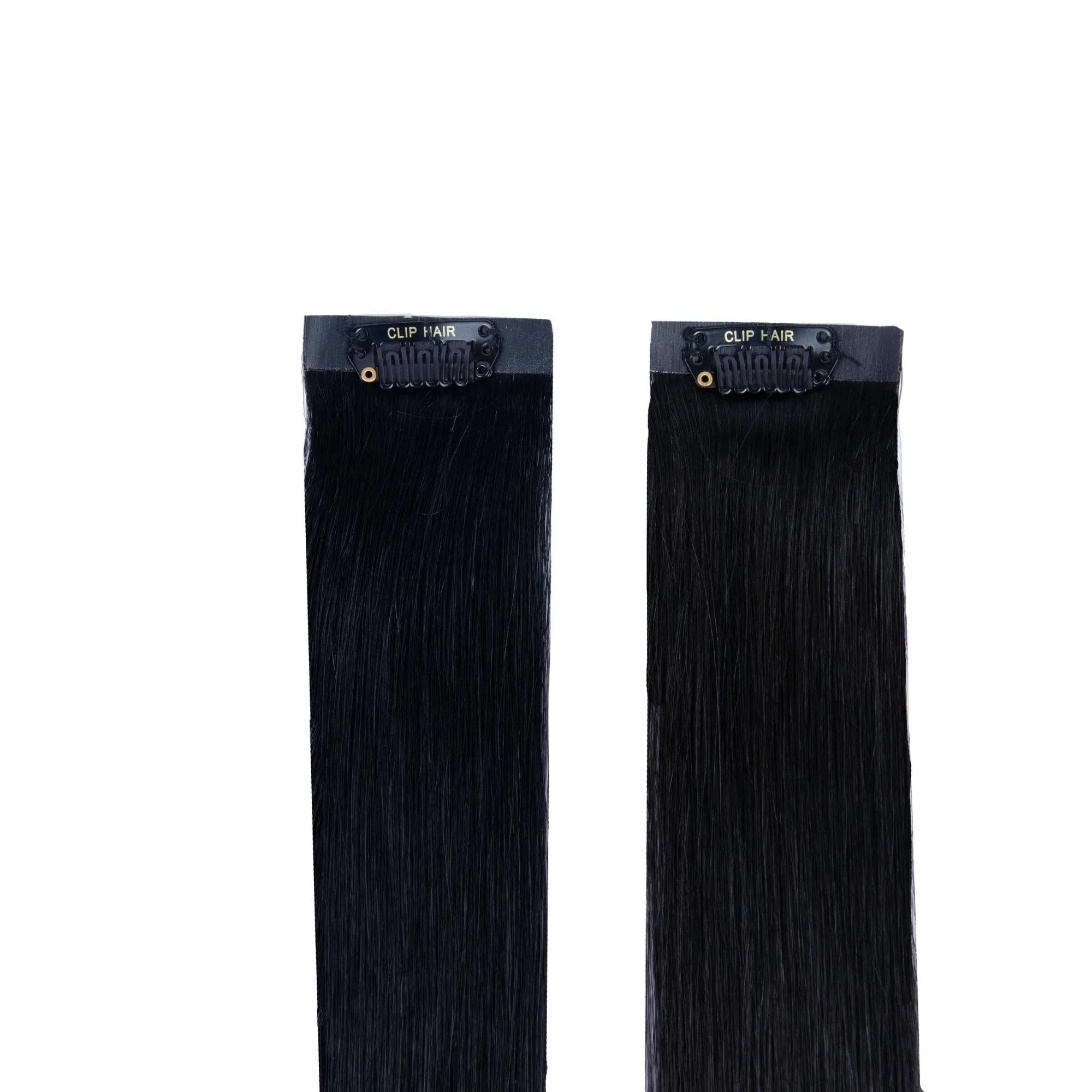 Off/Natural Black (#1B) Halo Hair Extensions - Image 3