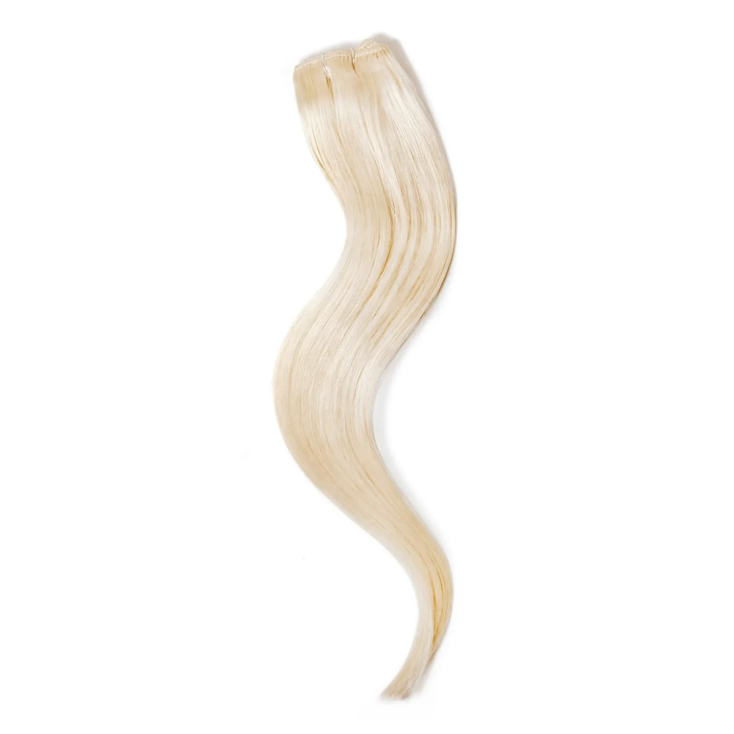 Bleach Blonde (#613) One Piece Clip In Hair Extensions (Top-Up) - Image 3
