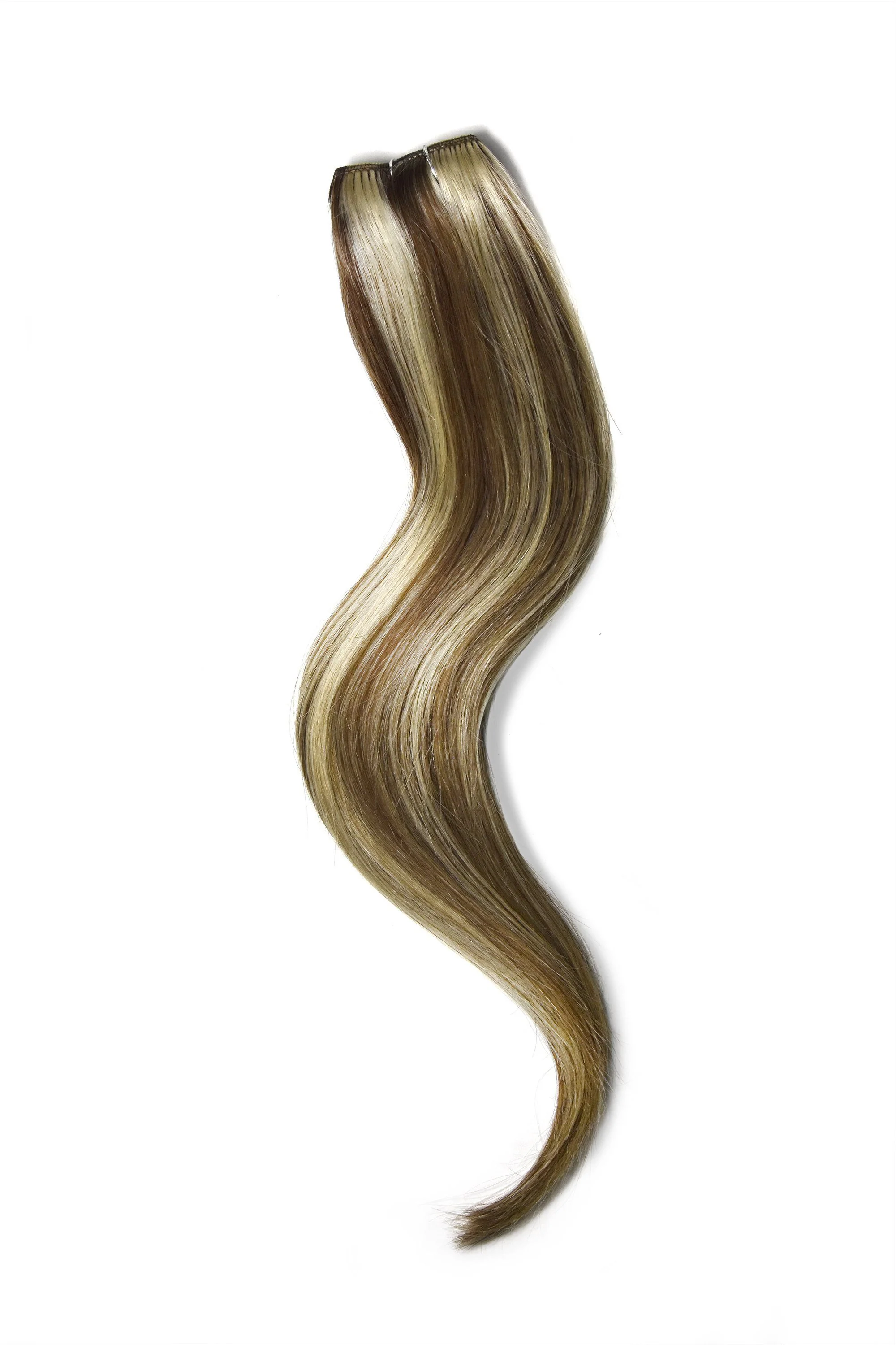 Chestnut Bronde (#6/613) One Piece Clip In Hair Extensions (Top-Up) - Image 3