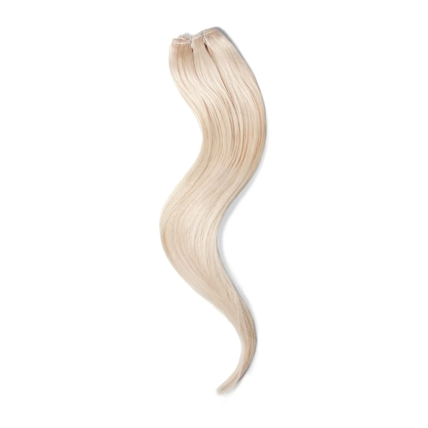 Light Ash Blonde (#22) One Piece Clip In Hair Extensions (Top-Up) - Image 3