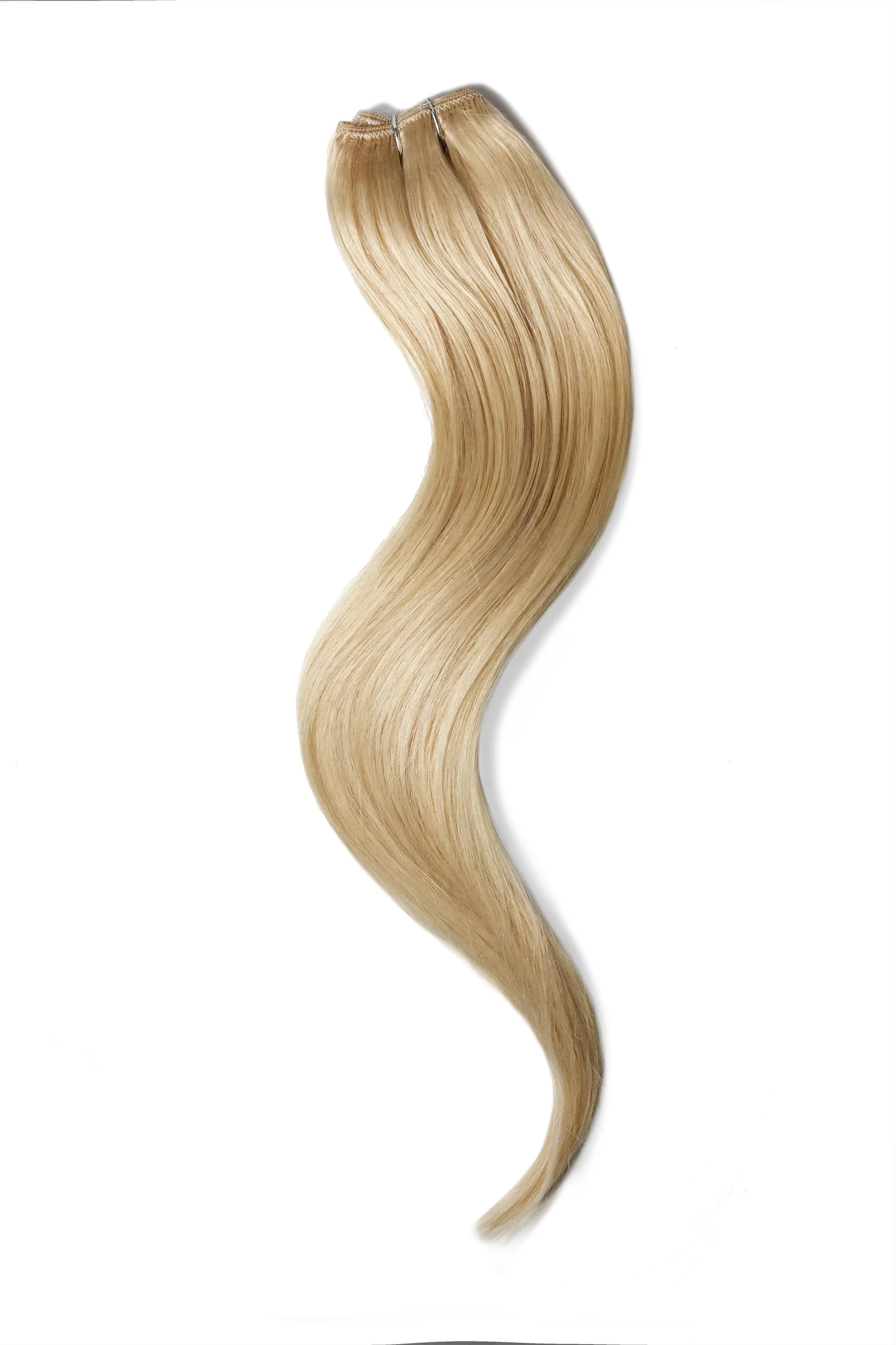 Light Golden Blonde (#16) One Piece Clip In Hair Extensions (Top-Up) - Image 3