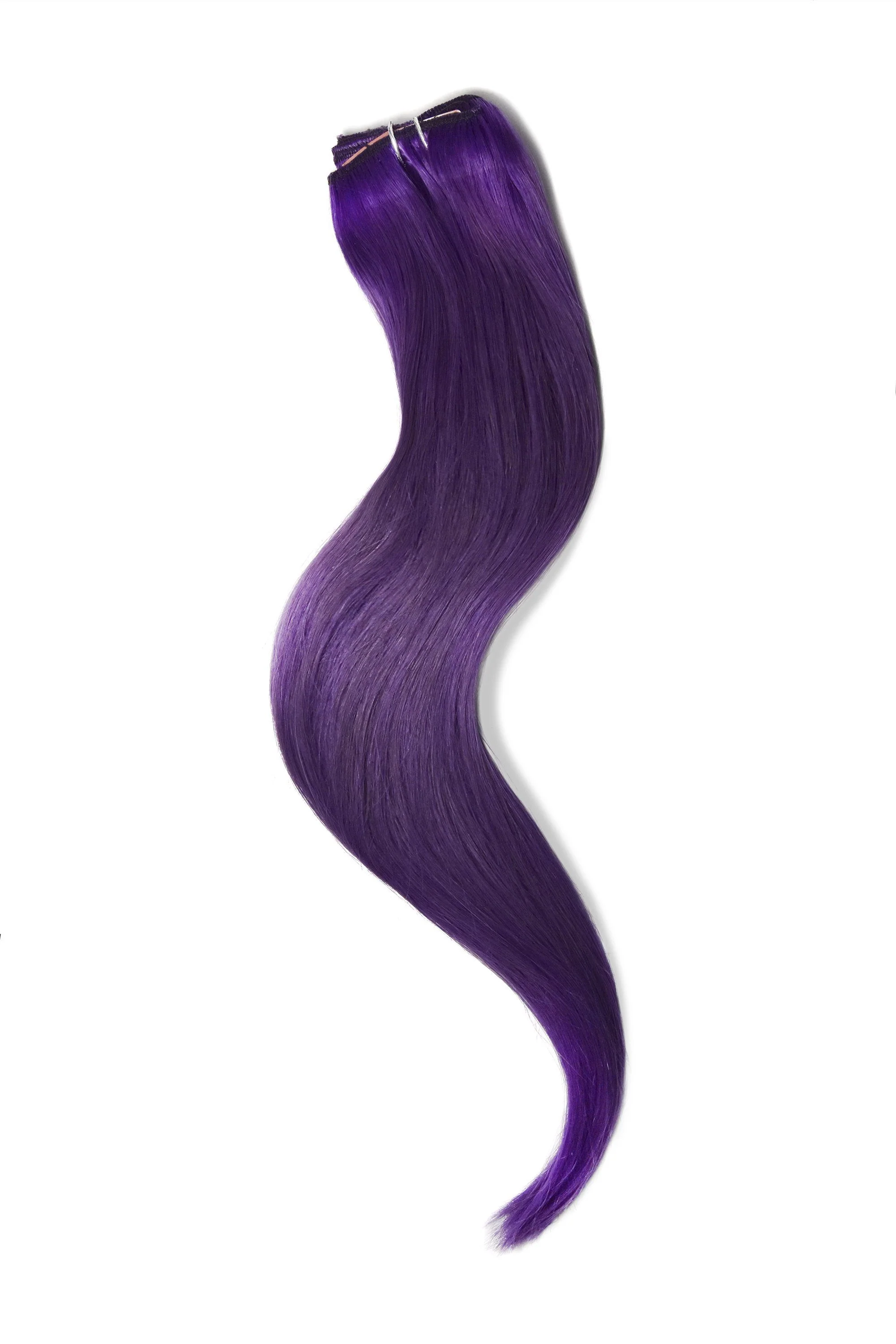 Purple One Piece Clip In Hair Extensions (Top-Up) - Image 3