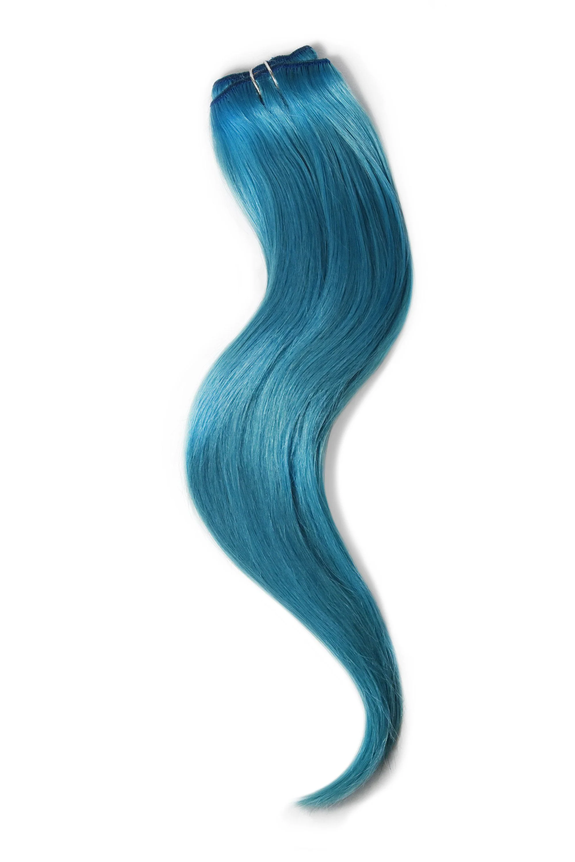 Turquoise One Piece Hair Extensions (Top-Up) - Image 3