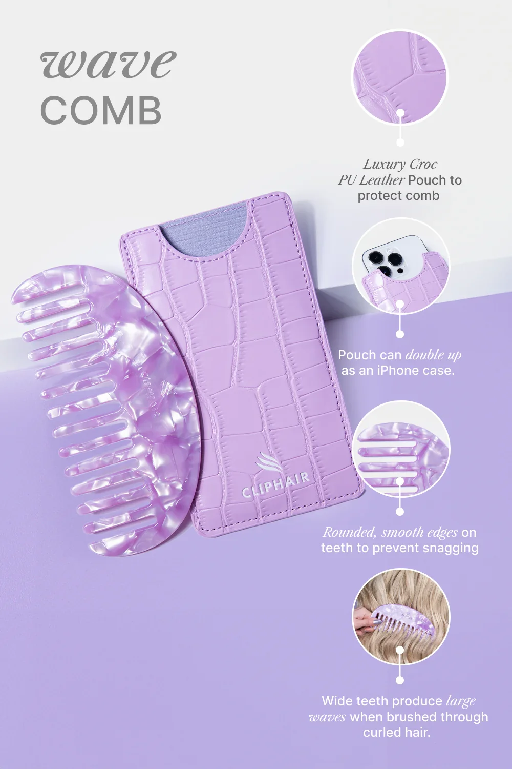 Wave Comb and Pouch - Image 3